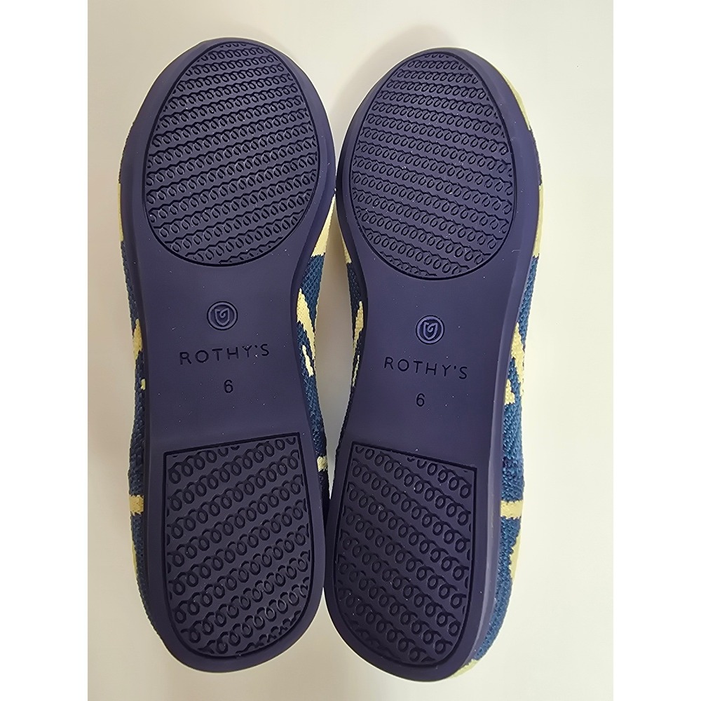 Rothy's The Flat Shoes Moroccan Blue Knit Women's Size 6 New RETIRED RARE - Picture 7 of 10